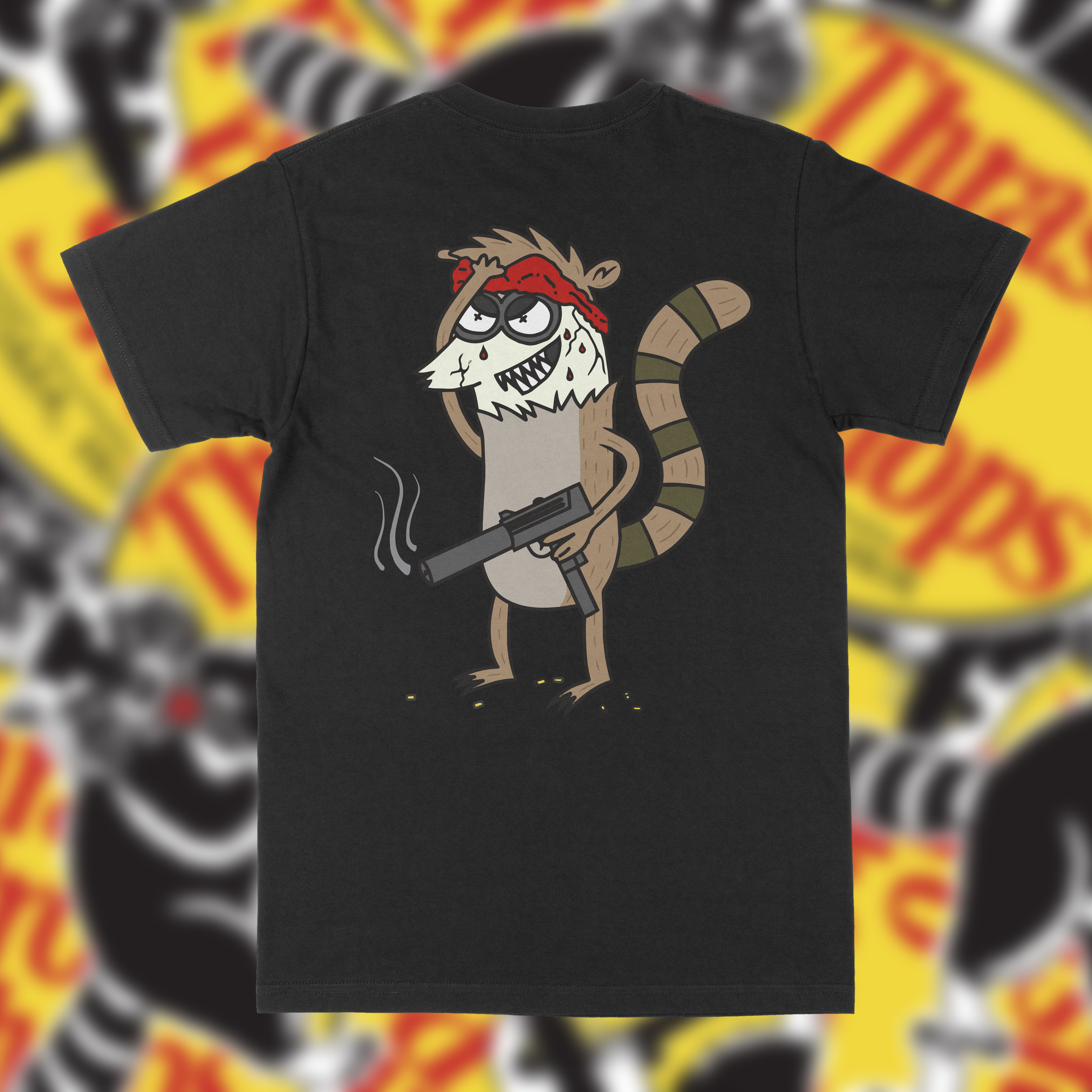 Thrash Panda Rigby Tee (BLACK)