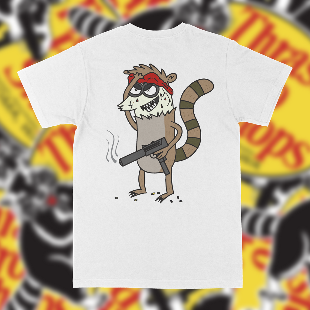 Thrash Panda Rigby Tee  (WHITE)